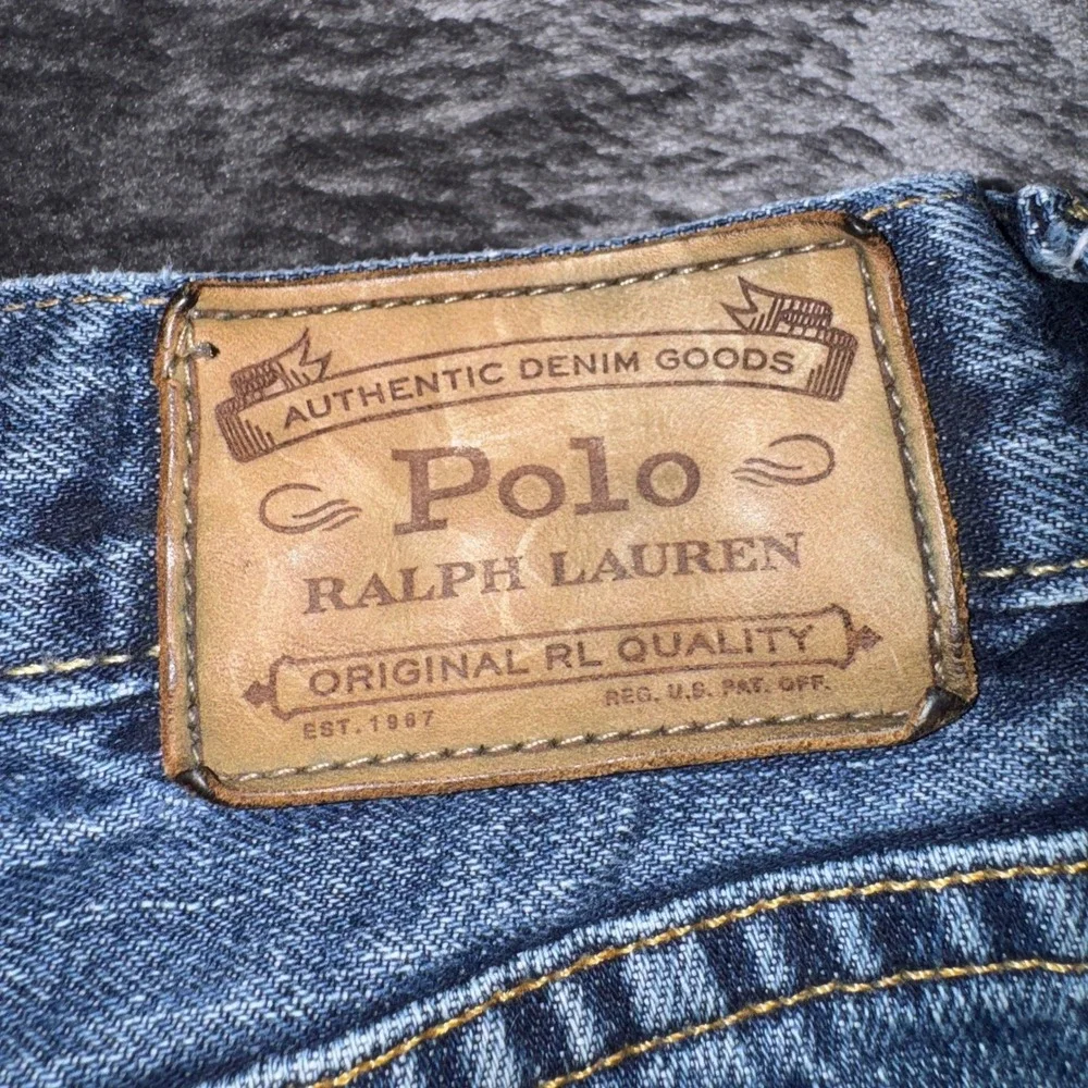 Polo Ralph Lauren Hampton Relaxed Straight Jeans Mens 36x30 Blue Denim